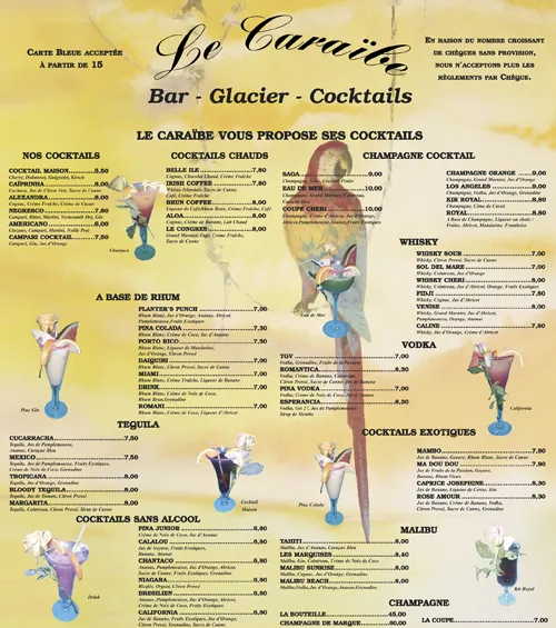 panneau menu exterieur