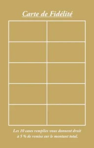 exemple carte de fidélité