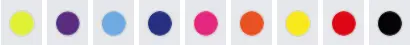 couleurs des eventails