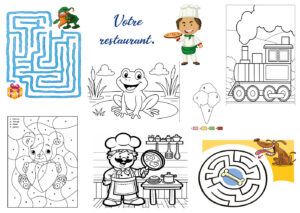 Set de table à colorier