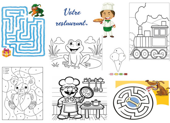 Set de table à colorier