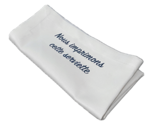 Serviette en tissus personnalisee