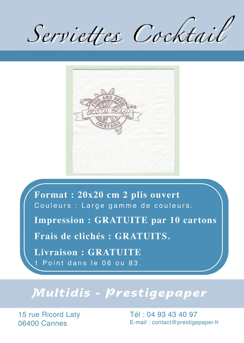 serviette glaciers
